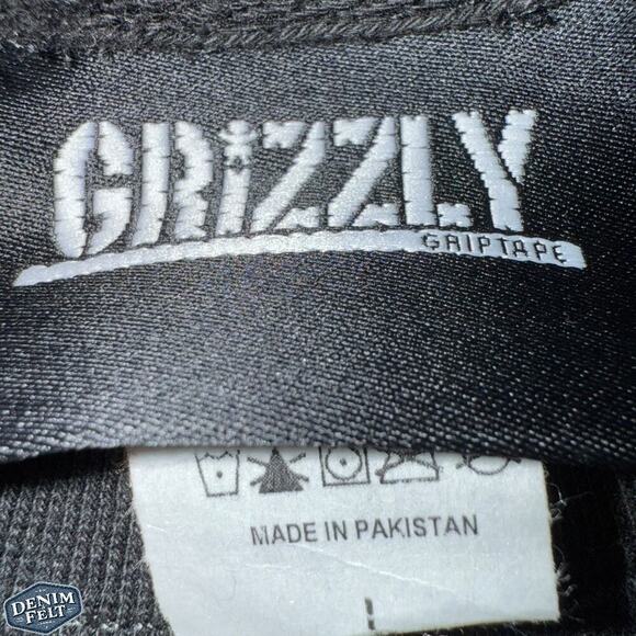 Grizzly Griptape “Yellowstone 2001” Crewneck Sweatshirt – Size L – Black - NWOT! - Picture 8 of 9